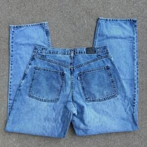 Vintage Y2K Levi's Silvertab Baggy Fit 33x34 Faded Worn In Blue Jeans Streetwear